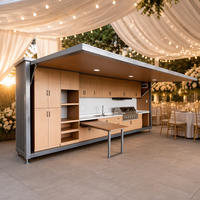 Cuisine extérieure mobile, station de cuisson modulaire pour le glamping, le camping et les sites de réception