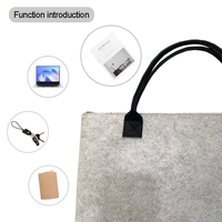 Nouvelle pochette élégante pour ordinateur portable en feutre de 14 pouces, étui pour ordinateur portable, pochette pour documents, avec feutre