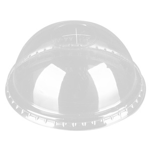 Disposable Milk Tea <b>Cup</b> Lid 98mm Round Flat Direct <b>Drinking</b> <b>Plastic</b> Thickened For 501-600mL Capacity - Product Image 2