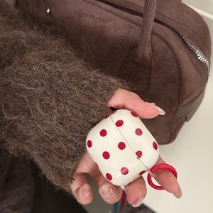 เคส AirPods 4 สีขาวลายจุดดำ เหมาะสำหรับ AirPods Pro รุ่นที่ 3 หูฟังไร้สาย เคสป้องกันการตกกระแทก - Product Image 2