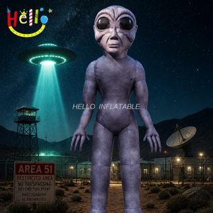 Estatua Gigante Inflable de <span class=keywords><strong>Extraterrestre</strong></span> Gris, Accesorio para Festivales de OVNI y Ciencia Ficción - Product Image 5