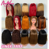 Perruque courte bob russe Deep Wave 10 pouces, cheveux vierges doublement étirés, brun naturel, densité 250%, sans colle, avec dentelle frontale HD transparente