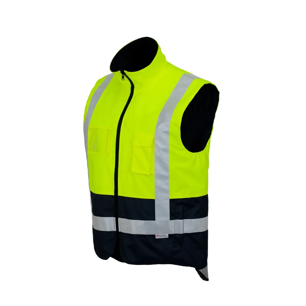 Fluorescente Segurança Vest Tráfego Refletir Oi Vis Workwear Alta Visibilidade Trabalhador Vest