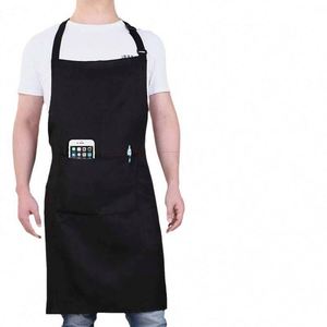 WSY697 High Quality Cross Back Canvas Cotton Women Men Artist Hair Salon Barista Coffee Shop Bakery <b>Work</b> <b>Apron</b> - Product Image 1
