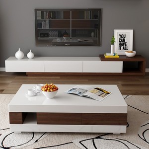 Tavolino da Caffè in Legno di Alta Qualità per Soggiorno e Camera da Letto, Arredamento Moderno - Product Image 1