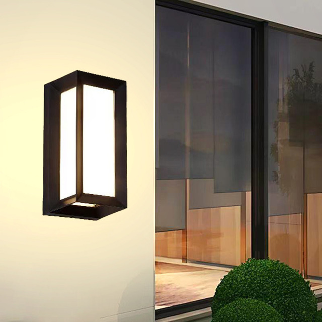 LED Square & Round Indoor/Outdoor Wall Lamp Waterproof Adjustable LED Wall Light for Hotel Aisles