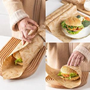 Papel Encerado Impermeable y Resistente al Aceite con Logotipo Personalizado al por Mayor, Papel para Hamburguesas para Restaurantes, Carritos de Comida, Panaderías - Product Image 6