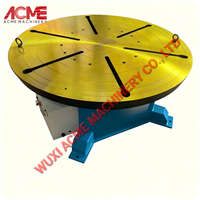Positionneur de soudage et d'assemblage de haute précision avec table rotative axiale simple, contrôle de vitesse VFD et télécommande sans fil