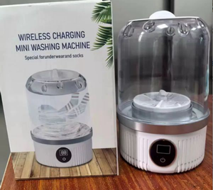 Mini lave-linge électrique portable à chargement par le haut, utilisation à domicile, en dortoir, alimentation USB, plastique ABS, lave-linge automatique de voyage - Product Image 1