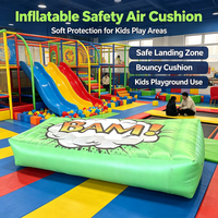 Coussin d'air gonflable de protection anti-chute pour enfants, tapis de sécurité pour aire de jeux intérieure, motif