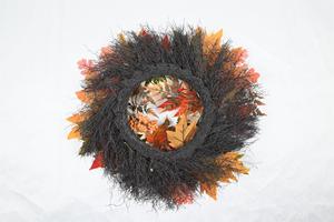 Corona de Hojas de Arce y Calabaza de Otoño Personalizada de Alta Calidad, Corona Decorativa para Puerta de Acción de Gracias - Product Image 5