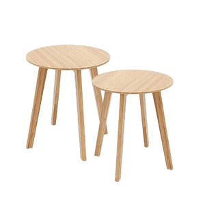 2 Bộ Thiết Kế Hiện Đại Vòng Thân Thiện Với Môi Tre Bàn Cà Phê Đơn Giản Cho Phòng Khách - Product Image 6