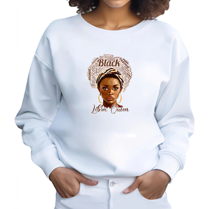 Lịch Sử Màu Đen Cô Gái Nhiệt Truyền Nhiệt Dán DIY Một Mức Độ Có Thể Giặt Sắt Trên Các Bản Vá Lỗi Cho Quần Áo Tôi Là Màu Đen histroy - Product Image 6