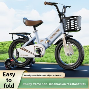 Bicicletta Pieghevole <span class=keywords><strong>per</strong></span> Bambini da 2-9 Anni, Bici a <span class=keywords><strong>Pedali</strong></span> <span class=keywords><strong>per</strong></span> Ragazzi e Ragazze, Ruote da 12 Pollici, Modello Golden Crow - Product Image 4