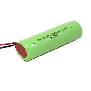 OEM/ODM 3.7V 18650 2500mAh 9.25wh锂离子可充电单电池，用于家用电器电池组制造商