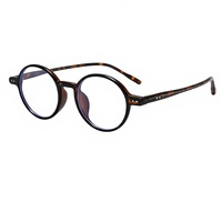 Lunettes de vue unisexe style japonais et coréen, monture noire, forme ronde rétro, pour haute myopie, verres de prescription, lunettes de mode, vente en gros