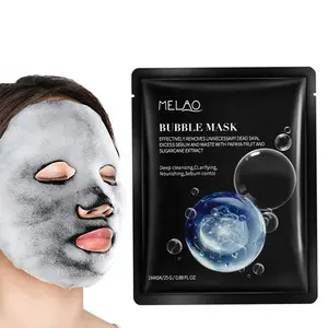 Oem /Odm Private Label Korea Charcoal Black Bubble Sheet Gesichts maske für die Tiefen reinigung und Feuchtigkeit versorgung im Gesicht