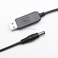 Convertisseur élévateur DC-DC 5V vers 9V 12V 1000mA avec câble d'alimentation USB 5.5*2.1mm pour routeur et bande LED
