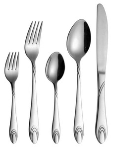 OEM <span class=keywords><strong>Couverts</strong></span> Argent <span class=keywords><strong>24</strong></span> Pcs 201/304 <span class=keywords><strong>Couverts</strong></span> En Acier Inoxydable Ensemble Cuillères Fourchettes et Couteau Ménage Dinner201/304 - Product Image 5