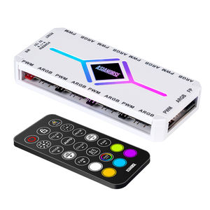 ASIAHORSE ASH-S1 PWM <b>Fan</b> Hub for 5V ARGB <b>Computer</b> Case <b>Fan</b> PWM 1to 9 Ports Magnetic <b>Fan</b> Hub Splitter Remote SATA Power Supply - Product Image 1