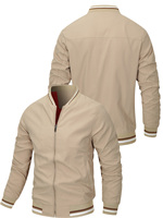 [250111008] Veste fonctionnelle élégante et minimaliste pour homme, 100 % fibre de polyester, manches longues, idéale pour les trajets quotidiens