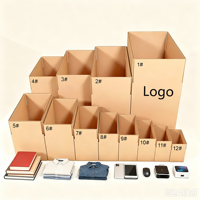 Boîtes en carton ondulé grand format pour la protection de l'environnement, impression de logo, emballage, expédition, boîtes en papier pliables
