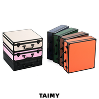 Étui de rangement pour vin portable multifonctionnel en PU, mousse EVA personnalisée, logo personnalisé, coffret cadeau pour vin, emballage en alliage d'aluminium, boîte à bijoux