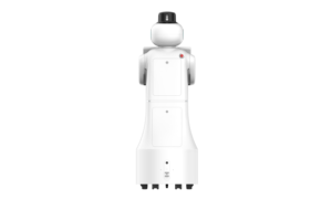 Robô de Recepção Móvel para Hotel e Hospital Interação por Voz Reconhecimento Facial Navegação Autônoma Tela Dupla - Product Image 5