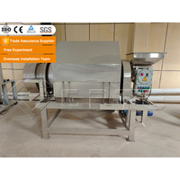 Mélangeur horizontal 1500L d'engrais de mélangeur de poudre sèche de tambour rotatif de l'acier inoxydable 304
