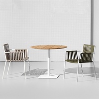 Ensemble de canapés d'extérieur en alliage d'aluminium nordique pour hôtel, bar, comptoir, balcon, cour - 6 places, mobilier de patio imperméable