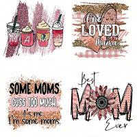 Meilleure maman de tous les temps - Autocollants thermocollants pour vêtements - Patchs thermocollants pour la fête des mères - Autocollants de transfert thermique DIY pour T-shirt - Appliques pour jean