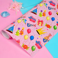 Emballage en papier doré recyclable, personnalisable, pour cadeaux, taille sur mesure, vente en gros