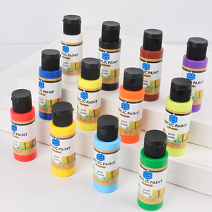 Juego de <span class=keywords><strong>pintura</strong></span> acrílica Keep Smiling, no tóxico, 12 colores, 60ml, venta al por mayor, <span class=keywords><strong>pintura</strong></span> acrílica de tubo de plástico de cobertura fuerte profesional - Product Image 5