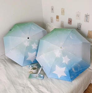 Parapluies pliants de qualité supérieure, renforcés, résistants <span class=keywords><strong>au</strong></span> <span class=keywords><strong>vent</strong></span>, pliables, résistants à la pluie, avec logo personnalisé imprimé en étoile, <span class=keywords><strong>parapluie</strong></span> automatique - Product Image 4