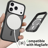 VKOO-Coque de téléphone portable 2 en 1 TPU mat et transparent anti-rayures pour iPhone 17 Pro Max 16, Samsung Galaxy A06 A07 A17