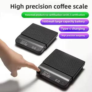 New Style Kunststoff Silikon matte Digitale Kaffee waage Wiegen Digitale Kaffee waage Hand gießen Tropf kaffee waage für Gewicht - Product Image 3