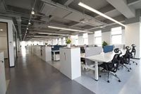 Table électrique de travail assis-debout de bonne qualité pour 4 personnes, mobilier de poste de travail, postes de travail modulaires