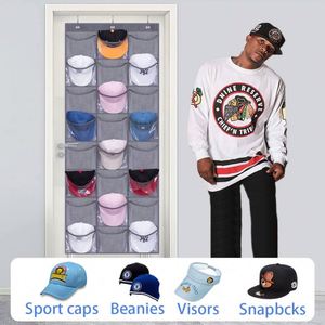 Custom 24 Pocket Over the Door <b>Baseball</b> Hat Organizer With PVC Pockets - Product Image 6
