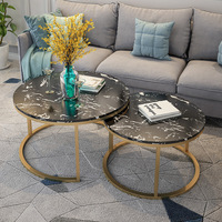 Canapé de salon nordique en vente chaude, meubles de luxe, table basse en marbre