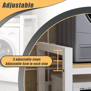 Estantes Ajustables <span class=keywords><strong>para</strong></span> Ahorrar Espacio en Baños, Lavaderos <span class=keywords><strong>y</strong></span> Balcones, <span class=keywords><strong>para</strong></span> Colocar Sobre Lavadoras <span class=keywords><strong>y</strong></span> Secadoras - Product Image 5