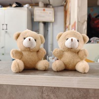 Porte-clés pendentif ours en peluche mignon, breloque de sac en velours de vison doux, jouet en peluche de Noël rembourré en coton PP