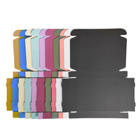Boîte de papier en carton ondulé rose de luxe Avantage UV Couvercle pliant Paquet cadeau de commerce électronique Type de boîte