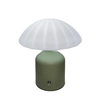 Lampes de table modernes de luxe à commande tactile LED, portables sans fil avec lumière blanc chaud, forme de champignon pour un usage domestique - Rechargeable