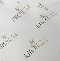 Papier de soie noir de haute qualité, résistant à la graisse, personnalisé avec logo d'entreprise, pour emballage cadeau et emballage de vêtements