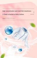 Capsules de lessive écologiques jetables de 10 g, haute concentration, parfum naturel, pour vêtements de bébé, lavage automatique en machine, OEM