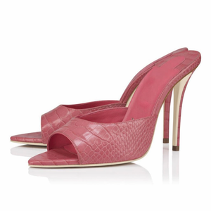 Sandali Estivi Eleganti da Donna con <span class=keywords><strong>Tacco</strong></span> a Spillo Sottile, Punta Affusolata e Bocca di Pesce, Stile Europeo Sexy - Product Image 5
