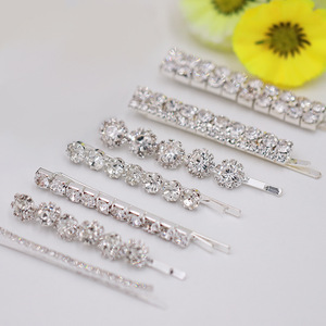 Ensemble de pinces à cheveux en strass, barrettes décorées de cristaux argentés et dorés pour un usage quotidien, accessoires pour cheveux pour femmes - Product Image 4