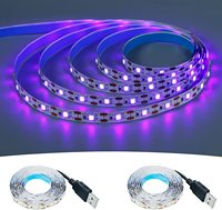 Bande LED Ambilight pour téléviseur PC Dream Screen USB DC5V SMD2835 60LEDs/m, couleur unique personnalisée WW/PW/CW/rouge/vert/bleu
