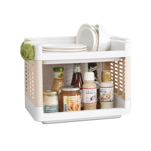 Kitchen <strong>Vegetable</strong> Fruit Display Shelves Plastic Movable 4 <strong>Rack</strong> Stand Storage Shelf <strong>on</strong> <strong>Wheel</strong> - Product Image 5