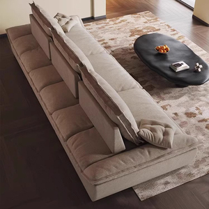 Divano Ultra-profondo in tessuto Cloud ciniglia 2024 stile <span class=keywords><strong>antico</strong></span> cinese a tre posti con retro mobile mobile posteriore elegante - Product Image 2